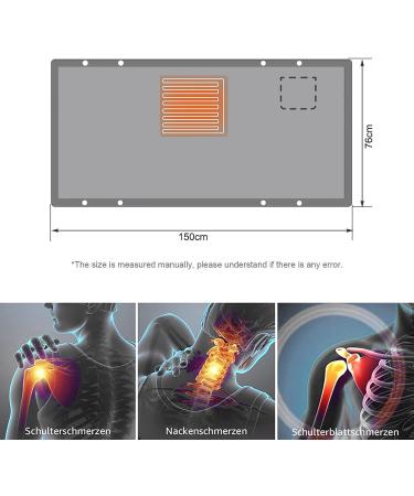 Soft Flannel Heating Ceiling & Heated Fleece Scarf - Comfortable Travel & Home Use | 150x76 cm - Buy Online on GoSupps.com