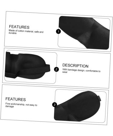 3D Eye Patch Set - 5pcs Cotton Night Time Sleep Masks for Travel, Stereo Goggles Design for Comfortable Sleep - Buy Online on GoSupps.com