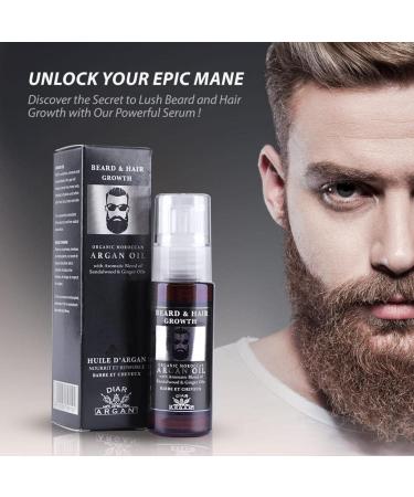 Special Hair and Beard Care for Men 100% Natural Organic Argan Oil - Buy Online on GoSupps.com