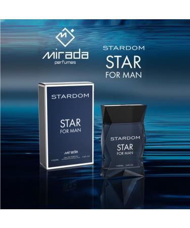 MIRADA Stardom Star Men's Eau de Parfum (EDP) 3.4 FL. Oz (100ml) Men s Perfume with Notes of Lemon Lime Grapefruit Mint Pink Pepper Ginger Nutmeg Jasmine Incense Vetiver Cedar Sandalwood - Buy Online on GoSupps.com