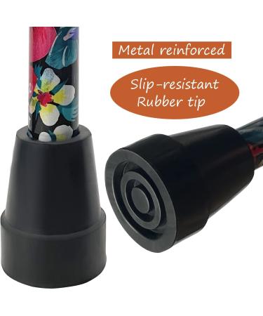 YAMTHR Printed Folding Walking Cane - Adjustable Cane for Women & Men, Supports up to 250 Pounds - Buy Online on GoSupps.com