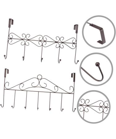 Alipis 2pcs Door Hook Wall Mounted Clothes Hanger Metal Hangers Key Wall Mounted Hooks Kitchen Door Hat - Buy Online on GoSupps.com