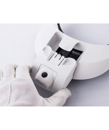 1.0X1.5X2.0X2.5X3.5X Portable Head-Mounted Magnifying Glass with LED Light for Watch Maintenance Reading Surgical Magnifying Glass and Interchangeable Lens White Made in China - Buy Online on GoSupps.com