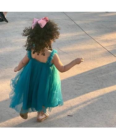 Ugitopi Baby Girls Toddler Tutu Dress Sleeveless Princess Tulle Sundress - Size 12 Months (B-blue) | 9-36 Months - Buy Online on GoSupps.com