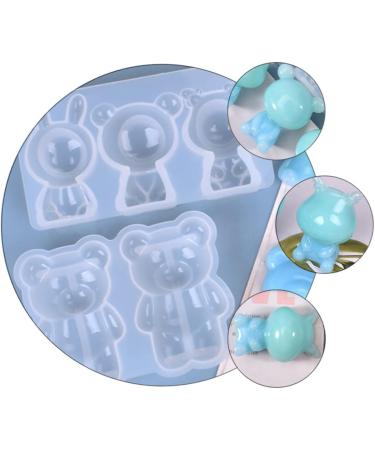 2pcs Coaster DIY Doll Shape Pendants Silicone Baking Mold Ornaments Adorable Ornament Dessert 11.5X6.3X2.4CM White - Buy Online on GoSupps.com