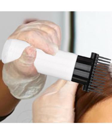 Streysisl Comb Bottle Applicator | 180ml Portable Hair Oiling Bottle with Combs Scalp Bottle Applicator Hair Oil Bottle with Comb for Hair Hairdressing Coloring Black Third Generation - Buy Online on GoSupps.com