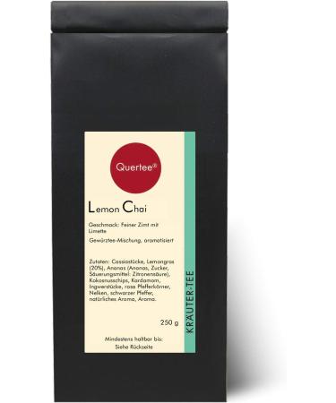  Quertee Quertee - Herbal Tea - "Lemon Chai" - Fine cinnamon with a lime flavor - With lemongrass (250 g) - Buy Online on GoSupps.com