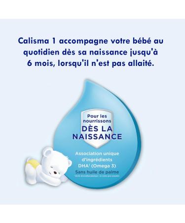 Laboratoire Gallia - Calisma 1st Age - Baby Milk Powder - Baby Milk from 0 to 6 Months - Palm Oil Free - From Birth - 75 Bottles - Pack of 3 x 830g - Buy Online on GoSupps.com