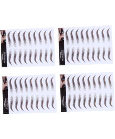 FOMIYES 8 Pcs Eyebrow Stickers Waterproof Makeup Semi Permanent Eyebrows Imitation Eyebrow Cosmetic Stencil - Buy Online on GoSupps.com