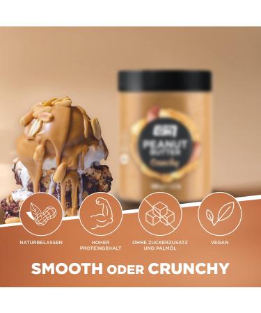 Buy ESN Peanut Butter Crunchy 1000g - Pure Additive-Free Peanut Butter | International Shipping Available - Buy Online on GoSupps.com