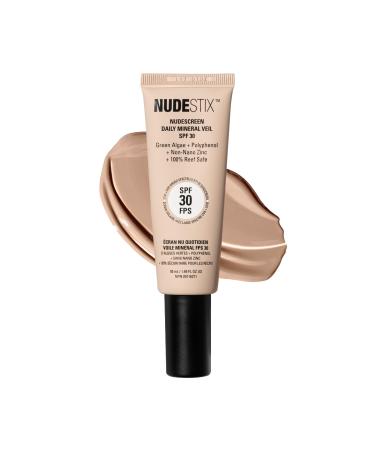 Nudestix Nudescreen Daily Mineral Veil SPF 30 Lightweight Tinted Mineral Sunscreen with Zinc Oxide for UVA/UVB & Blue Light Protection