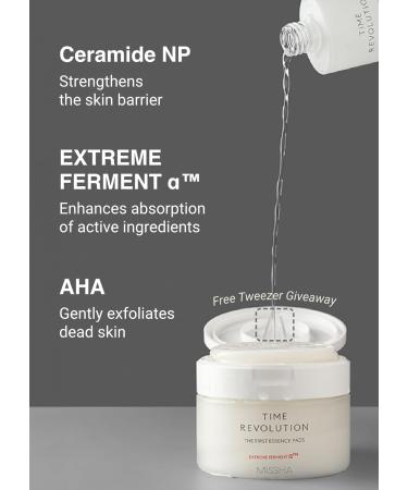 MISSHA Time Revolution The First Essence Toner Pads (75 pads) - Exfoliating Pads Enhanced with AHA Moisturizing Larger Size Advanced Ferment Absorption valentines day gifts for her Essence pads 75 Count (Pack of 1) - Buy Online on GoSupps.com