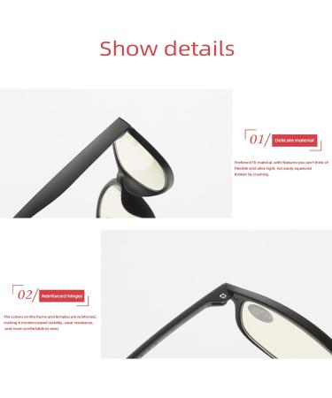 Smart Zoom Reading Glasses - Lightweight Ultra-Clear Anti-Blue Light TR90 - Black | International Shipping Available - Buy Online on GoSupps.com