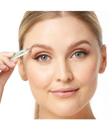 Tweezerman Mini Slant Tweezer - Travel-Sized Tweezers for Eyebrows, Facial Hair, and Ingrown Hair (Pineapple Punch) - Buy Online on GoSupps.com