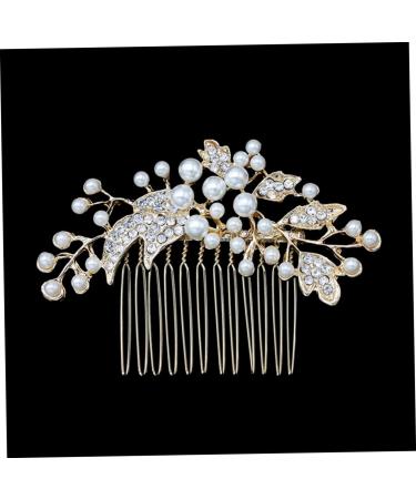 FRCOLOR Women's Comb Jewellery Bridal Hair Comb Wedding Hair Clip Comb Pearl Hair Clips Bridal Crystal Hair Comb Wedding Tiara Hair Pin Hair Accessories European and American Miss - Buy Online on GoSupps.com