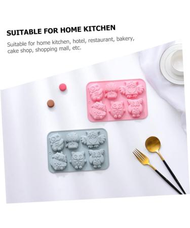 Milisten Candle Molds 2 Pcs Baking Cake Mold 3D Silica Gel Simple Candle Cupcakes 19.9x13.8cm Blue - Buy Online on GoSupps.com