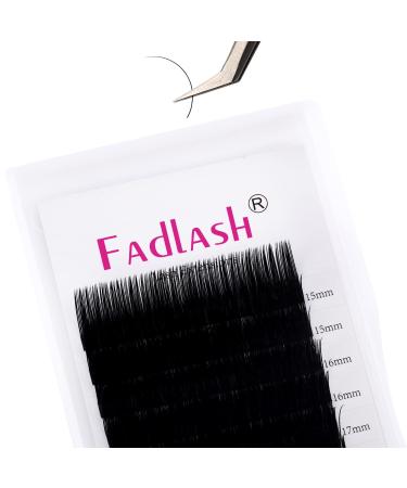 Individual classic 1: 1 eyelash extension 0.15mm C Curl Mix 15-20mm eyelashes Extensions lashes Professional classic individual eyelash extension black natural pennant extension mix (15-20) 0.15-c