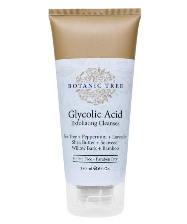 Botanic Tree Double Face Wash Kit - Glycolic Acid Exfoliator and Vitamin C Cleanser Set - Natural Exfoliating Scrub for All Skin Types - 12 Fl Oz - Buy Online on GoSupps.com