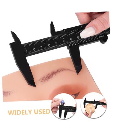 Healeved 10pcs Eyebrow Distance Caliper Tool Sliding Ruler Eyebrow Rulers Plastic Eyebrow Ruler Pp 21.00X7.30X0.50CM Black - Buy Online on GoSupps.com
