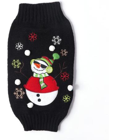 Buy Hrttsy Christmas Dog Sweater | Winter Warm Pet Coat for Small & Large Dogs | Cute Snowman Design - Buy Online on GoSupps.com