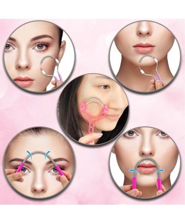 Akjaxqu 3-Piece Manual Epilator Set - Jumping Face Hair Remover & Threading Tools for Smooth Skin - Perfect for Facial Hair Removal - Buy Online on GoSupps.com