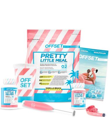 Starterset S Vanilla from Offset Nutrition weight loss set with everything you need: shakes saturation capsules activation capsules one cup and more!Content for 14 days