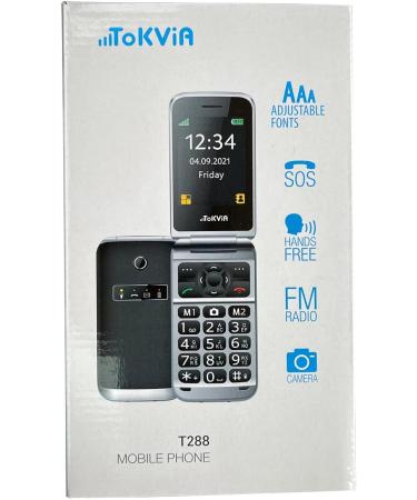 TOKVIA T288 Big Button Mobile Phone for Seniors with SOS Button | Large 2.8 Display | UK Charger & Charging Dock Include - Buy Online on GoSupps.com