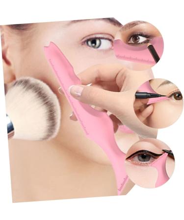 Beavorty 2pcs Silicone Beauty Ruler Tuile Molds Silicone Makeup Guide Tool Angled Eyeshadow Stencils Cream 1 count (Pack of 1) Pink-1 - Buy Online on GoSupps.com