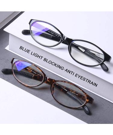 DOOViC 2 Pack Stylish Reading Glasses for Women - Blue Light Blocking 1.5x Strength - Trendy Design for International Shipping - Buy Online on GoSupps.com