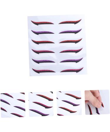 DOITOOL Instant Eyeliner Stickers 12 Pairs Glitter Eyeliner Sticker Woman Tool With Wings Invisible Eye Line Strips - Buy Online on GoSupps.com