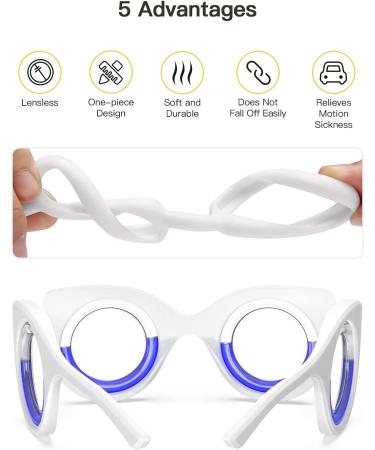 NEOISM Anti Motion Sickness Glasses - Portable Nausea Relief for Travel - Adults & Kids - M Size - Buy Online on GoSupps.com
