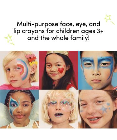 Evereden Kids Fantasy Face Crayon Trio - Non-Toxic Vegan Multi-Purpose Makeup for Kids | Safe for Sensitive Skin - Buy Online on GoSupps.com