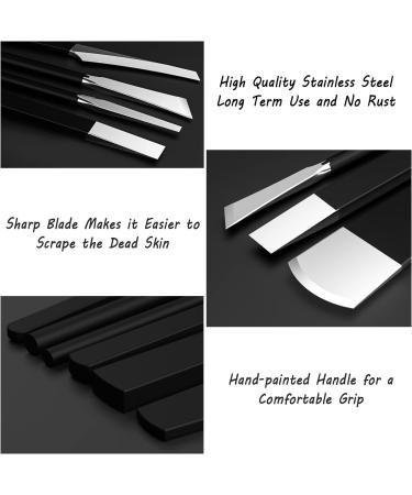 Dacitiery 7Pcs Professional Pedicure Knife Set with Storage Bag and Pumice Stone - Stainless Steel Foot Callus Remover for Dead Skin and Corn - Buy Online on GoSupps.com