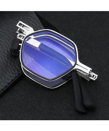 YFZHF Foldable Reading Glasses - Portable Eyeglasses for Men & Women | Adjustable Strengths 1.0 to 4.0 - Perfect for Travel - Buy Online on GoSupps.com