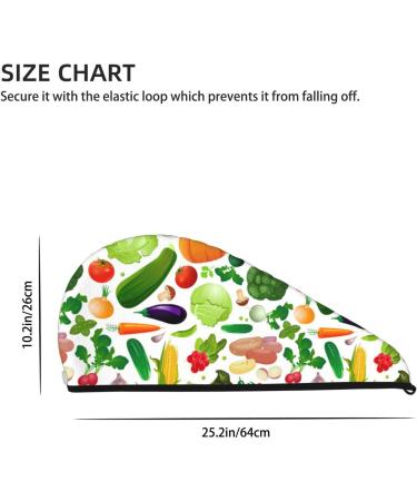 Shop Vegetables2 Microfiber Hair Towel - Soft Super Absorbent Coral Velvet Wrap for Long Curly & Thick Hair - Quick Dry Towel for Women - Buy Online on GoSupps.com