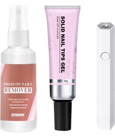  Voihamy Gel Glue for False Nails Solid Nail Glue Gel - Nail Glue Kit for Pressing on Tips | Strong Adhesive Glue for Rhinestones Quick Dry with Remover to Press On - Buy Online on GoSupps.com