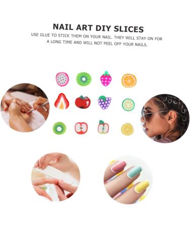 minkissy 4800 Pcs 12 Fruit Sliced nail Art Accessories DIY Manicure Decals Floral Decor Fruit Slices for Nail Fruit Slices for Manicure Nail Accessories Nail Decals Flowers Applique - Buy Online on GoSupps.com