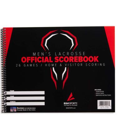 BSN Men's Lacrosse Scorebook, Black
