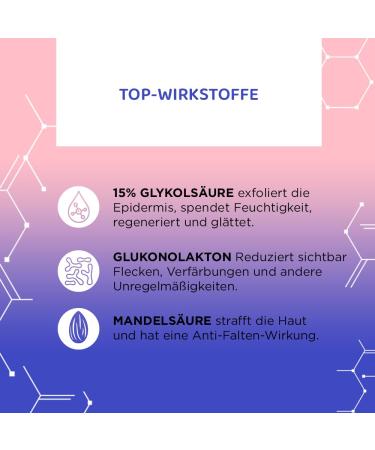 Eveline Cosmetics Face Therapy Professional Peel Shot 15% Glycolic Acid Exfoliating Treatment for Face Neck & Decolletage - 30ml - Buy Online on GoSupps.com