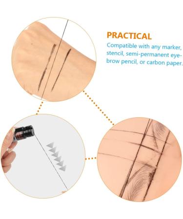 FOMIYES 3pcs Eyebrow Ink Black Line Eyebrow Measure Tool Portable Eyebrow Ruler Draw a Line Positioning Line - Buy Online on GoSupps.com