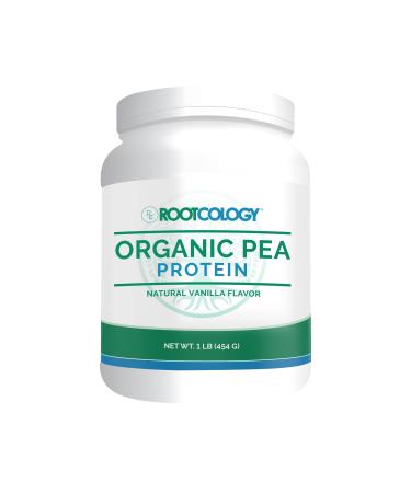 Rootcology by Dr. Izabella Wentz Organic Vanilla Pea Protein Powder | USDA Certified Organic Pea Protein with 20g Plant Protein per Serving | 15 Servings