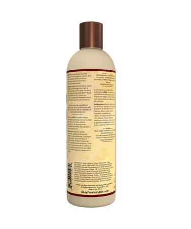 OKAY African Black Soap Shampoo 12oz - Nourishing & Moisturizing Hair Care | International Shipping Available - Buy Online on GoSupps.com