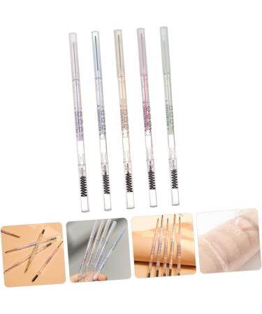 iplusmile 5 pi ces Crayons Sourcils tanches avec Brosse Crayons Automatiques Fins Anti-sueur pour Maquillage Naturel Multi-teintes Marron Naturel Gris Marron Menthe Th Au Lait Gris Th  - Buy Online on GoSupps.com