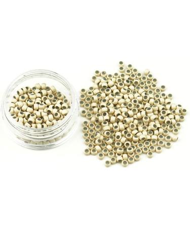 KOCONI 500 Pcs Nano Rings Silicone Lined 3mm Hair Extension Beads Micro Beads - Light Blond #13 Nano Silicone Rings - 500PCS - Buy Online on GoSupps.com