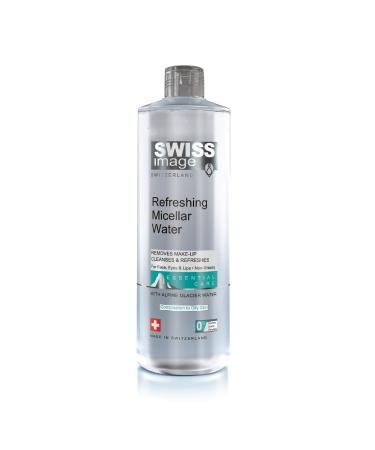 Swiss Image Basic care Refreshing micelle water | Removes make-up clean and refreshed | Micelle-water-up-up remover for face eyes and lips | not fat end-400 ml