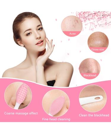LIONVISON 2pcs Lip Scrub Brush and Facial Cleansing Brush Set for Blackhead Removal and Mask Application - Buy Online on GoSupps.com