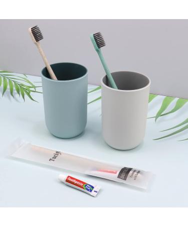 Tedule Disposable Toothbrushes with Toothpaste - 50 Pack Apricot Manual Toothbrushes for Hotels Family Homeless Nursing Homes - Convenient & Travel-Friendly - Buy Online on GoSupps.com