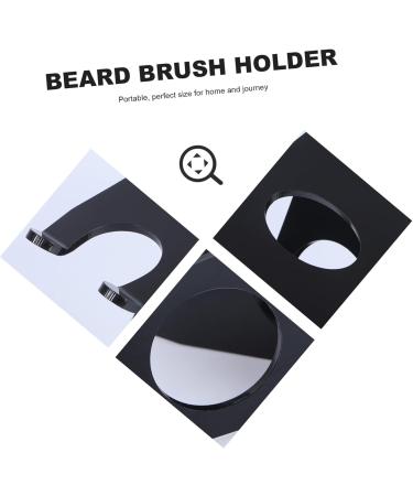 Minkissy Acrylic Stand Brush Holder for Men | Mounted Shaver & Beard Brush Holder - Stylish & Functional Storage - Buy Online on GoSupps.com