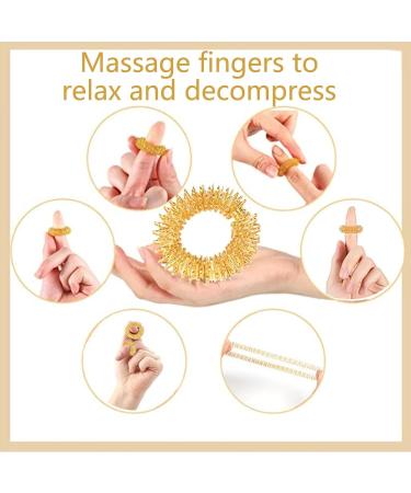 40 Pcs Acupressure Rings Set - Stress Relief Finger Massage Rings for Men & Women - Silent Relaxation Rings (2 Colors) - International Shipping - Buy Online on GoSupps.com