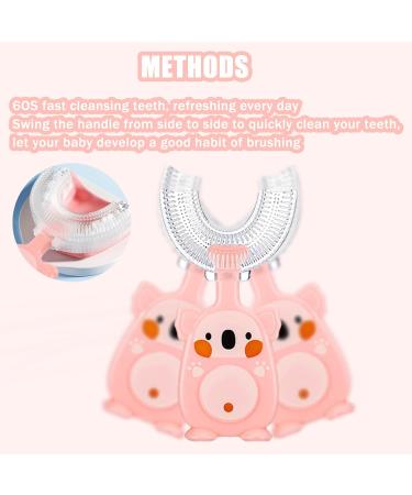 Jootuepo 3-Piece Children's Shaped Toothbrush Set | Soft Brush Heads for 360 Oral Care (Ages 2-6) - International Shipping - Buy Online on GoSupps.com